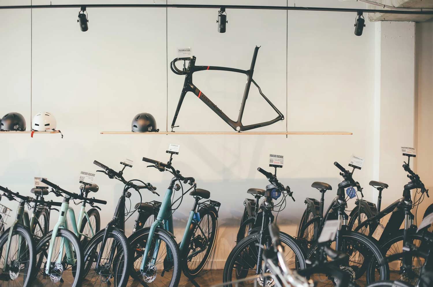 Freedom Machine's Byron Bay e-bike showroom and retail fleet
